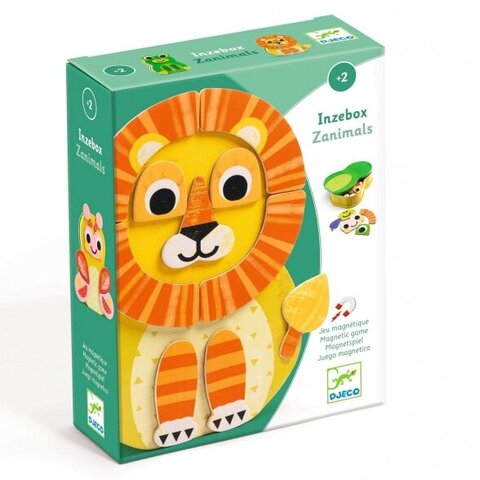 Magnetinė dėlionė dėžutėje Gyvūnija